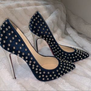 Christian Louboutin Eclipse/Silver Billy120 Velvet